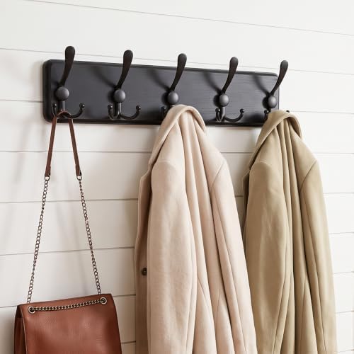 WEBI Coat Rack Wall Mount, Coat Hooks Wall Mounted Rustic, Large Coat Hanger - Image 2