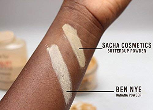 Sacha BUTTERCUP Setting Powder Makeup 1.75 Oz. Translucent Setting Powder for Oily Skin Finishing Powder Loose Powder Makeup Blurring Powder Blurs Fine Lines and Pores For Medium to Dark Skin Tones