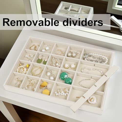 Large Velvet Jewelry Organizer, Velvet Jewelry Organizer Sunglasses Storage - Image 4