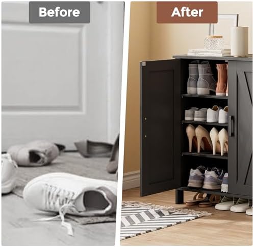 Homleke Farmhouse Shoe Cabinet - Image 5
