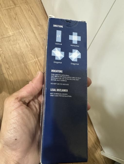 ROSELYNBOUTIQUE Derma Roller for Hair Beard Facial Skin Face Body Scalp 540 Titanium Microneedle for Men Women 0.25mm Cosmetic Beauty Instrument