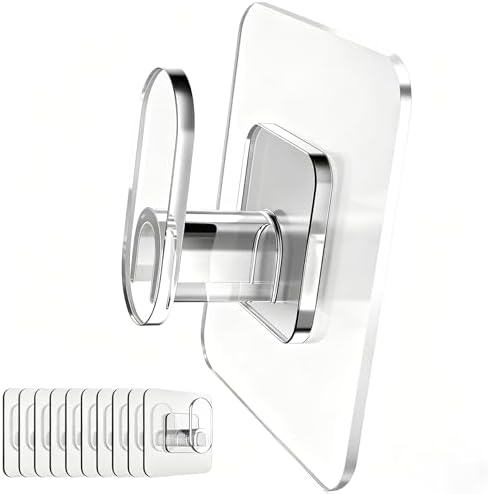 DELITON Clear Cute Storage Hooks, 10 Packs, Adhesion by DELITON