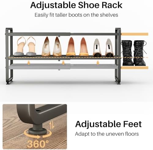 SNTD Expandable Metal Shoe Rack - Image 7