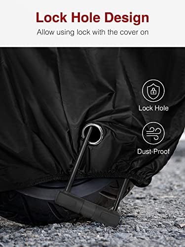 Puroma Motorcycle Cover Heavy Duty Scooter Cover Waterproof Outdoor All Season - Image 6