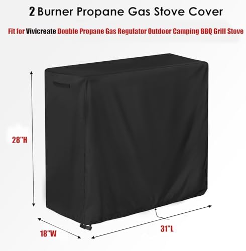 2 Burner Propane Stove Cover-31x18x28 inch - Image 2