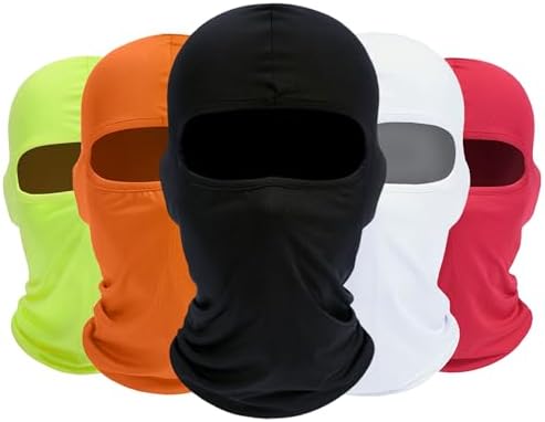 ROXUN Balaclava Ski Mask, 5 Pack Neck Gaiter Motorcycle Summer Cooling by Roxun