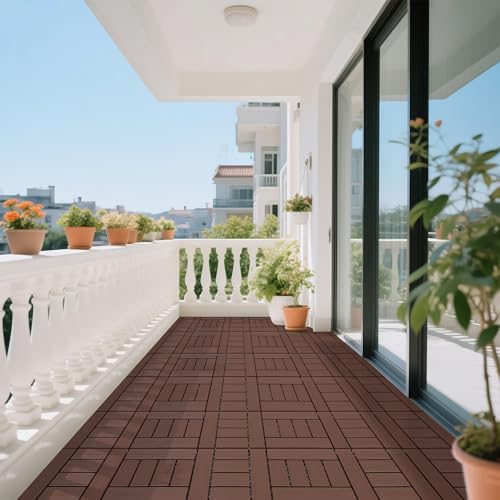 44 PCS Interlocking Deck Tiles, Waterproof & Slip-Resistant Patio Tiles - Image 7