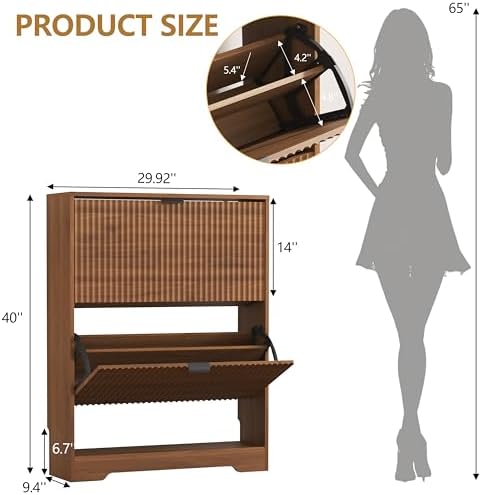 HUANLEGO Shoe Cabinet Storage for Entryway - Image 2