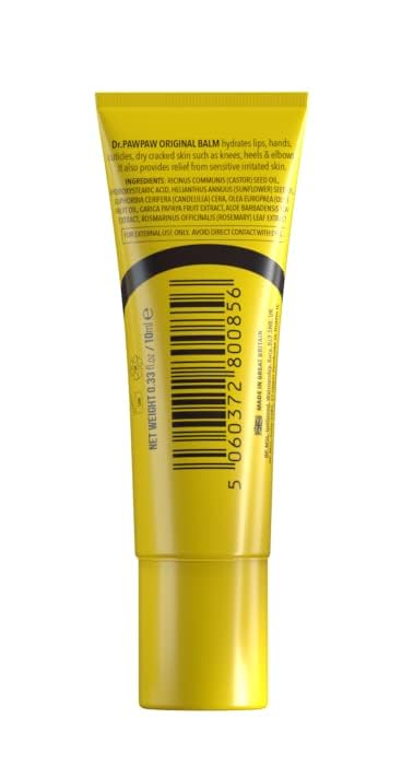 Original Balm, Multi-Purpose Natural No Fragrance Balm for Hydrating Lips, Skin, Hair, Cuticles, Nails & Beauty Finishing (10 ml)