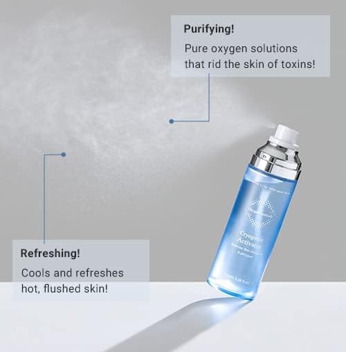 Cryogenic Activator (100ml / 3.38oz) – Facial Mist Toner for Hydrating, Soothing, and Cooling, Naturally Derived Deep Sea Water with Pure Oxygen, Suitable for All Skin Types
