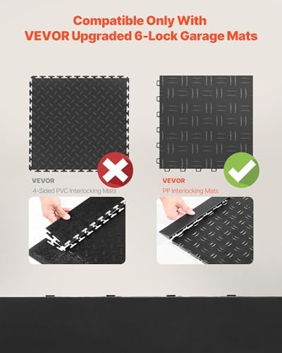 VEVOR Male Garage Floors Transition Edge Kit, Easy Assembly Compatible Only - Image 4