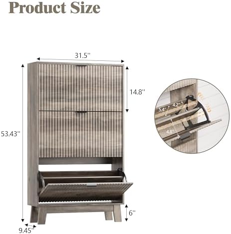Shoe Cabinet Storage for Entryway - Image 2