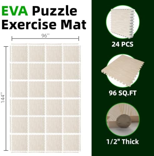 Art3d 24-Pack 24"x24" EVA Interlocking Exercise Mats, 96 Sq.Ft - Image 2