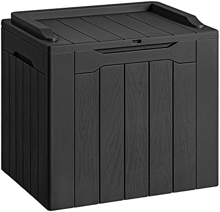 Devoko 30 Gallon Resin Deck Box Waterproof Outdoor Storage Box by DEVOKO