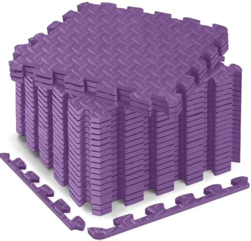 18 Pcs EVA Foam Floor Tiles, Puzzle Exercise Mat Set by Haulcove