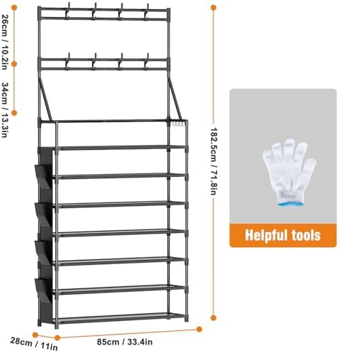 OYREL Shoe Rack 7 Tier Sturdy Shoe Racks Organizer - Image 3