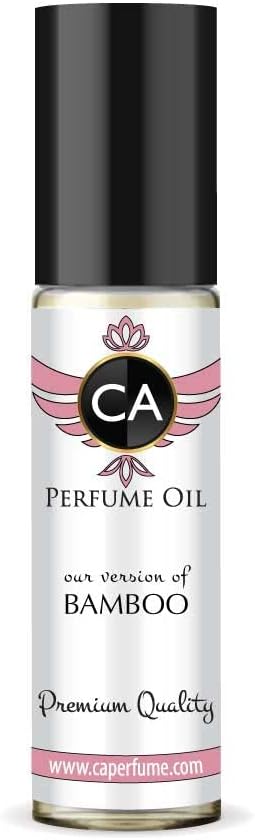 CA Perfume Impression of Bamboo For Women Replica Fragrance Body Oil Dupes Alcohol-Free Essential Aromatherapy Sample Travel Size Concentrated Long Lasting Attar Roll-On 0.3 Fl Oz/10ml
