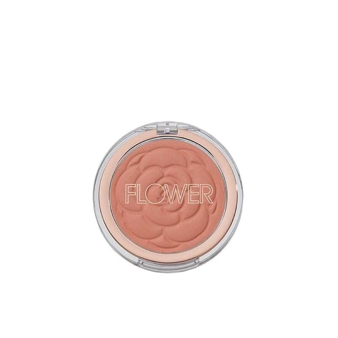 FLOWER Beauty By Drew Barrymore Blush Powder - Matte or Shimmer Natural Glow - Warms Complexion + Rosy Glow - Long-Lasting + Enhances Skin Tone - Blends on Smooth + Silky - Cruelty-Free + Vegan (Spic ed Petal)