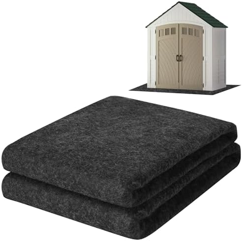 ToLanbbt Outdoor Storage Shed Floor Mat, 6.6 x 6.6 FT Waterproof Carport Mat by ToLanbbt