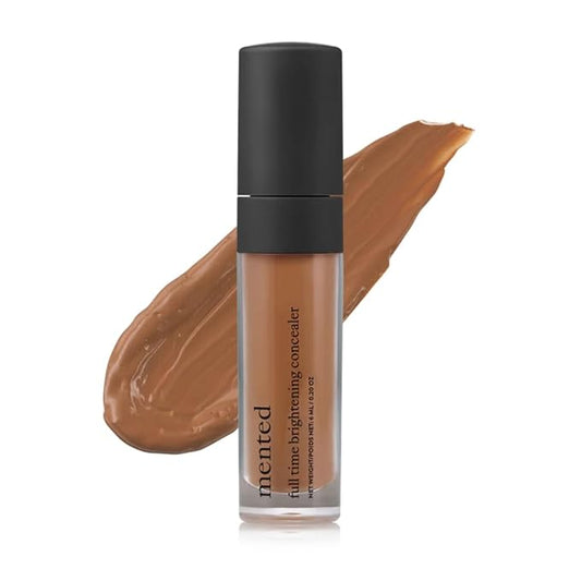 Mented Cosmetics Full-Time Eye Brightening Concealer for Women, Lightweight Full-Coverage Eye Makeup Concealer, Under Eyes Make Up Corrector, Blemishes & Contour, Happy Hour