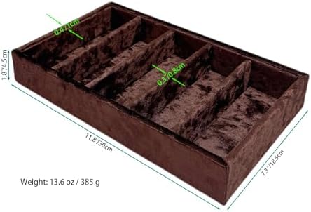 Sunglass Storage Tray. 5-slot Adjustable Jewelry Tray. - Image 3
