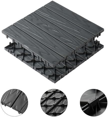 VINGLI Interlocking Deck Tiles, Anti-Slip Plastic Tiles - Image 6