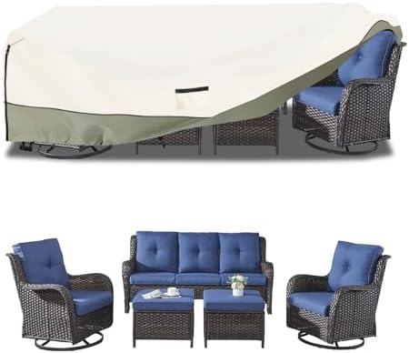 Outdoor Furniture Covers Waterproof, 600D Heavy Duty Patio Cover - Image 2