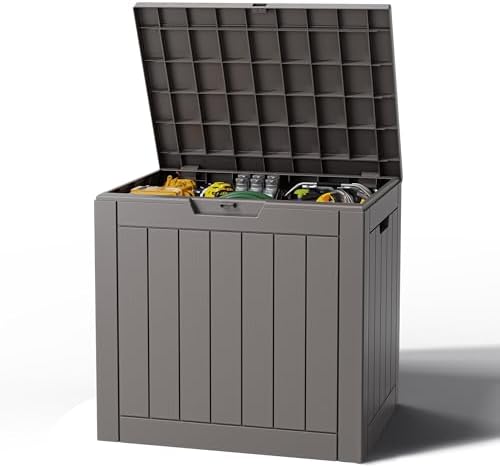 Outdoor Storage Box, Resin Deck Boxes Indoor and outdoor, Waterproof Storage by NBYSGO