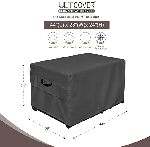 ULTCOVER Waterproof Outdoor Deck Box Cover 44L x 28W x 24H in - Image 2