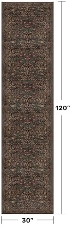 Washable 10ft Long Runners for Hallways, Dark Brown 2'6"x10' Wide Kitchen - Image 2
