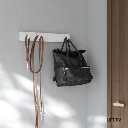 Umbra Flip Coat Rack, Wall Mounted 5-Hook Space Saving - Image 2