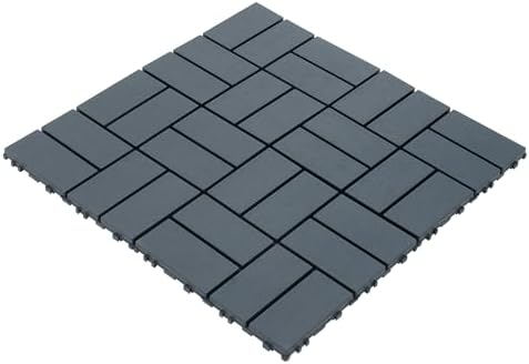 44 Pack 12x12 Inch Interlocking Deck Tiles, Waterproof Anti-Slip Plastic - Image 6