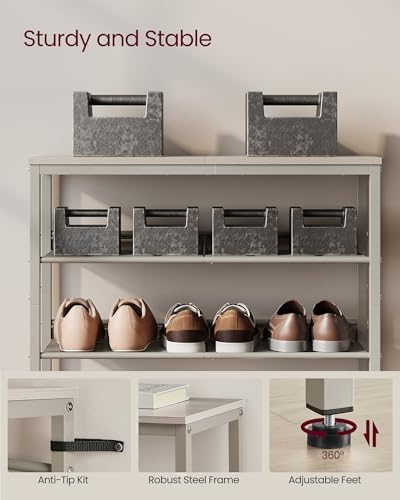VASAGLE 5-Tier Shoe Rack, Adjustable, Freestanding - Image 6