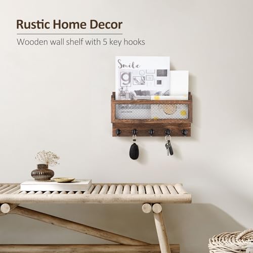 Nekon Mail and Key Holder for Wall Decorative, 11 Inch Mail Holder - Image 4