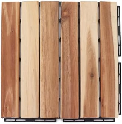 Teak Deck Tiles Interlocking Outdoor Flooring - Image 3