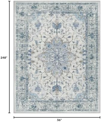 RELEANY Washable Area Rug, Runner 3'x20' - Image 2