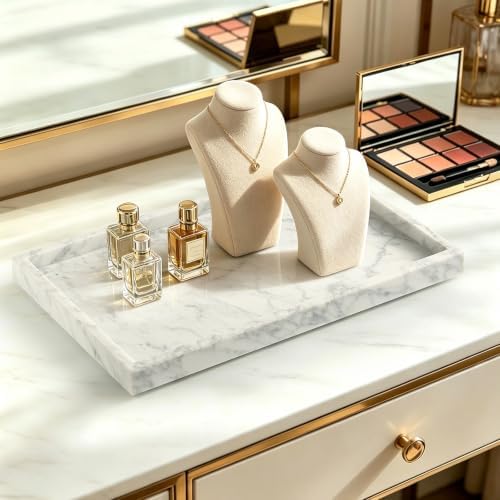 Real Natural Large Marble Tray for Bathroom, Kitchen Counter - Image 5