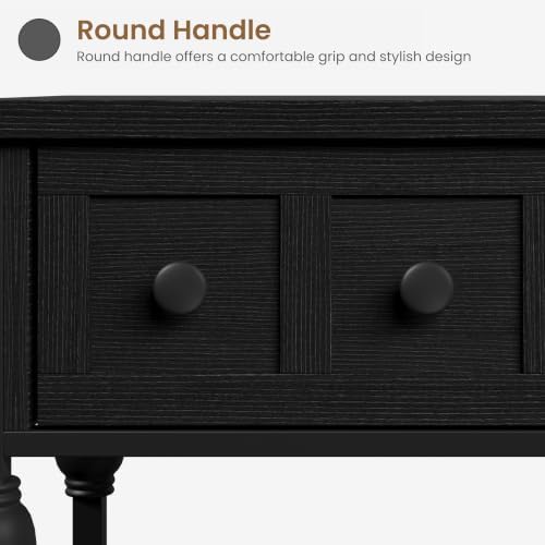 Garvee 52" Console Table with 3 Drawers, Roman Column Entryway Table, Narrow - Image 7