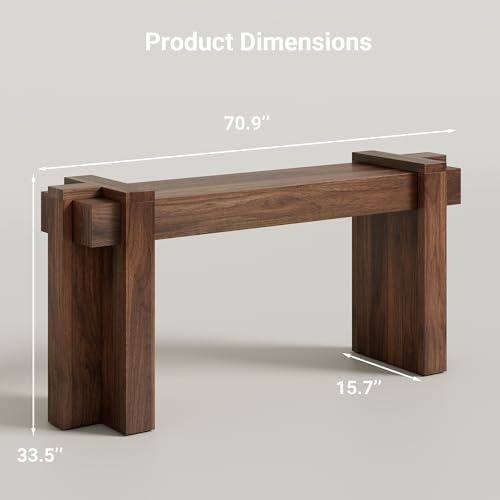 S.E.C.D 71" Modern Console Table, Geometric Minimalist Entryway Sofa Table - Image 2