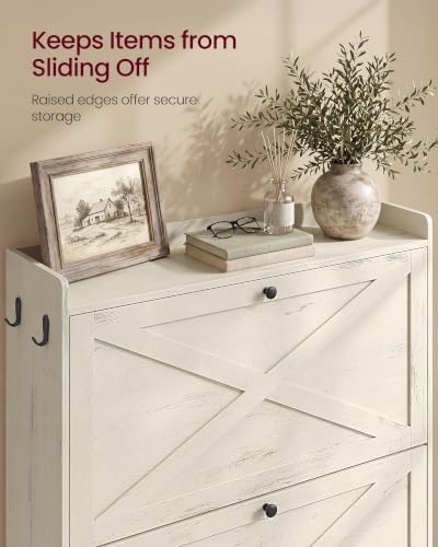 VASAGLE Narrow Shoe Storage Cabinet Organizer - Image 6