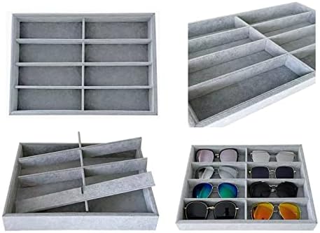 8 -Slot Premium Grade Velvet Sunglasses Eyewear Jewelry Show Tray Home - Image 4