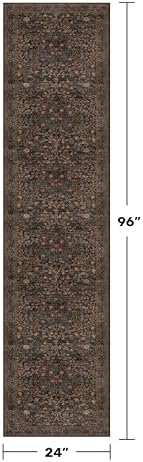 Dark Brown Washable 2x8 Runners - Image 2