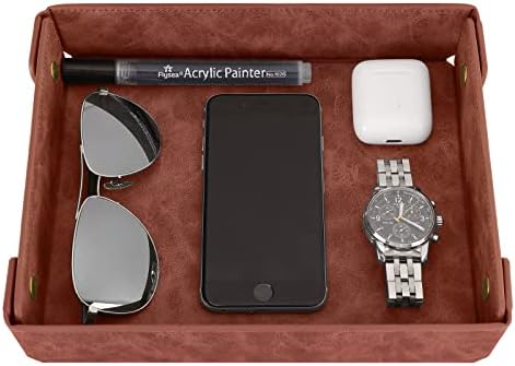 CASIRENA Faux Leather Valet Tray Organizer by CASIRENA