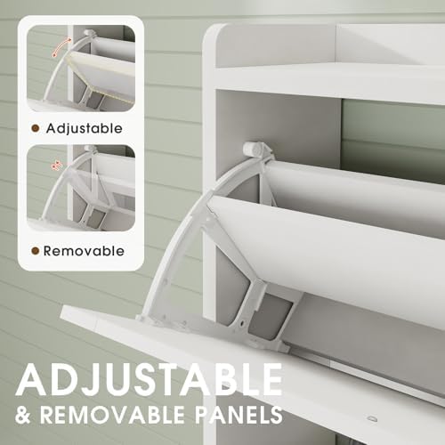 GRUSIGN Shoe Cabinet, Shoe Storage Cabinet - Image 4