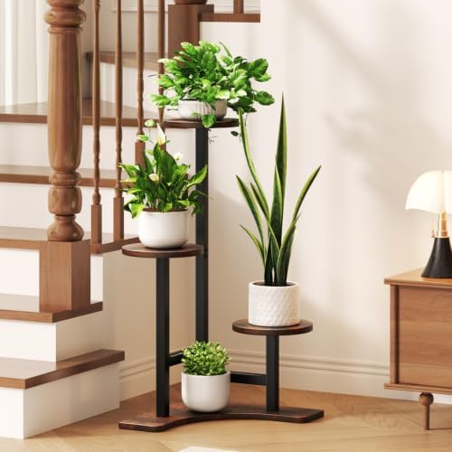 Homsorout Plant Stand Indoor, 3 Tier Corner Plant Stand - Image 6