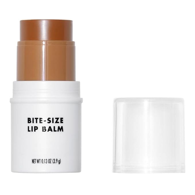 e.l.f. Bite-Size Lip Balm, Moisturizing Formula for Smoother & Softer Lips, Mini Tinted Chapstick, Coconut, 0.13 Oz