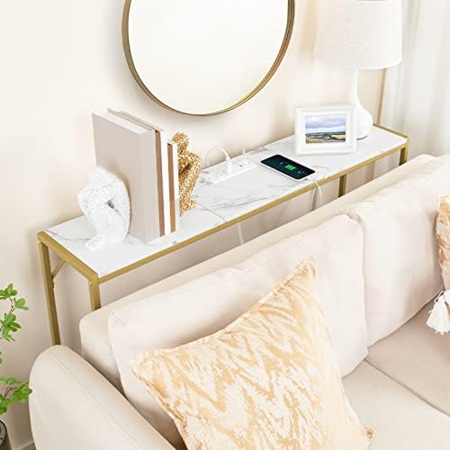MAHANCRIS Console Table, Narrow Sofa Table, 43.7” Entrance Table - Image 5