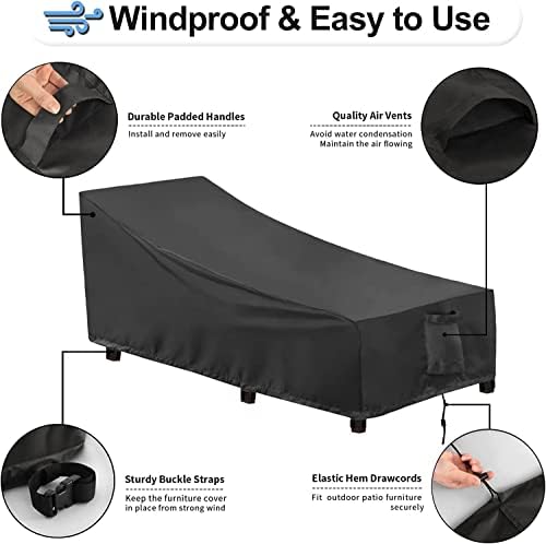 OutdoorLines Waterproof Patio Chaise Lounge Chair Cover - Image 5
