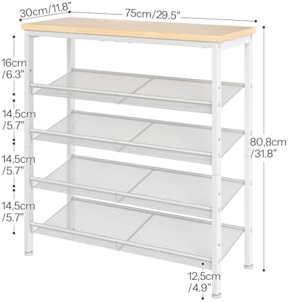 HOOBRO Shoe Rack for Entryway, 5-Tier Shoe Organizer - Image 3