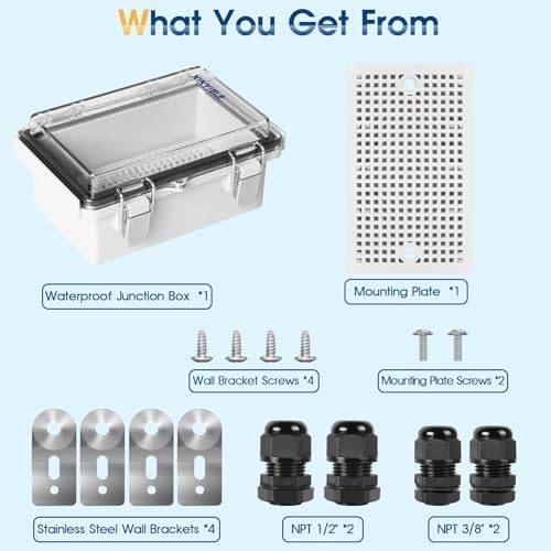 Waterproof Outdoor Project ABS Plastic Junction Box IP67 Weatherproof Dustproof - Image 7